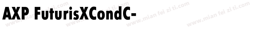 AXP FuturisXCondC字体转换